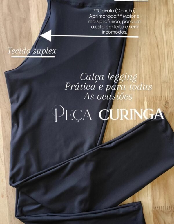 Calça legging em suplex
